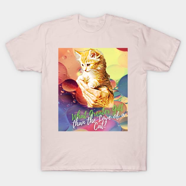 What Greater Gift than the Love of a Cat? T-Shirt by PersianFMts